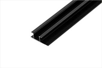 宁波航空纤维墙咔铝合金带灯中条（哑黑氧化）